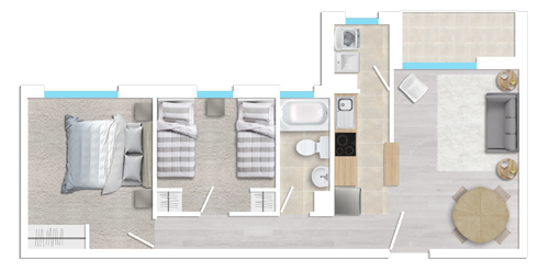 Proyecto habitacional de subsidio Serviu, Condominio Javiera Carrera, Temuco