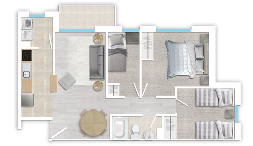 Proyecto habitacional de subsidio Serviu, Condominio Javiera Carrera, Temuco