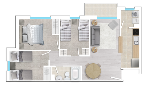 Proyecto habitacional de subsidio Serviu, Condominio Javiera Carrera, Temuco